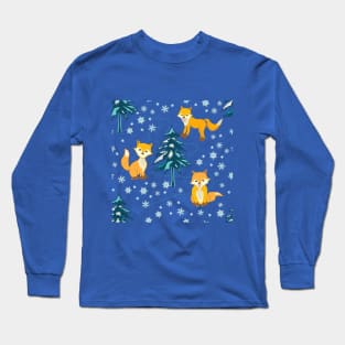 Cute Foxes Long Sleeve T-Shirt